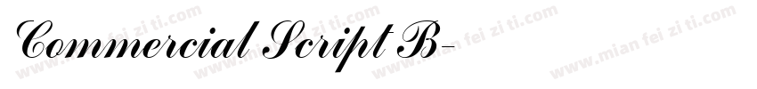Commercial Script B字体转换